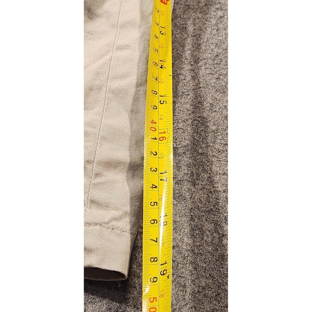 AllSaints Shorts Mens 32 Beige Chino Button Fly Flat‎ Front Summer Casual - Picture 8 of 10